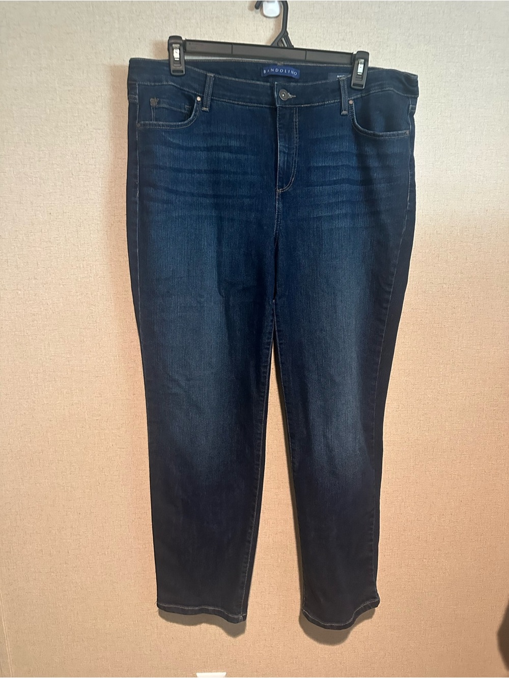 Bandolino Women’s 18W Mandie Dark Wash Skinny Jeans